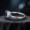 Low-profile wedding band with delicate marquise sapphire side stones, comfortable for daily wear